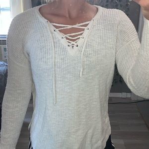 American Eagle Front Tie Sweater